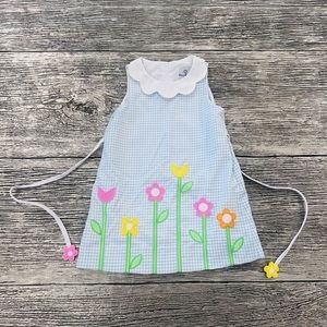 Floral and checkered dress